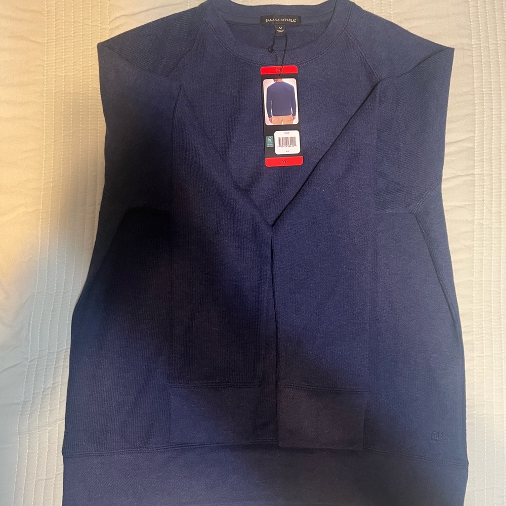 Banana Republic Navy Knit Top